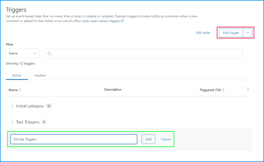 Zendesk Categories