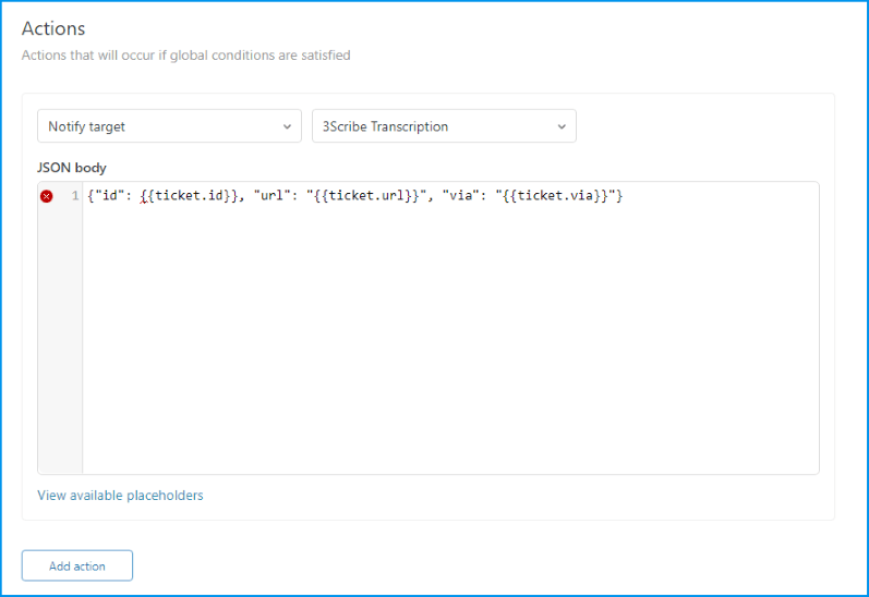 Zendesk New Action
